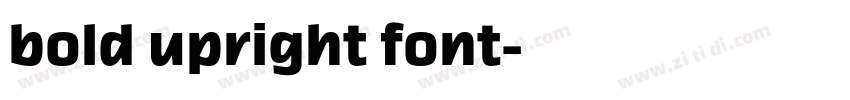 bold upright font字体转换